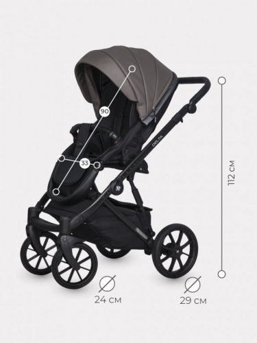 Коляска модульная 2 в 1 Riko Basic Delta Ecco фото 4