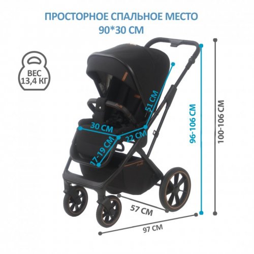 Коляска модульная 2 в 1 Sevillababy Eletta фото 2