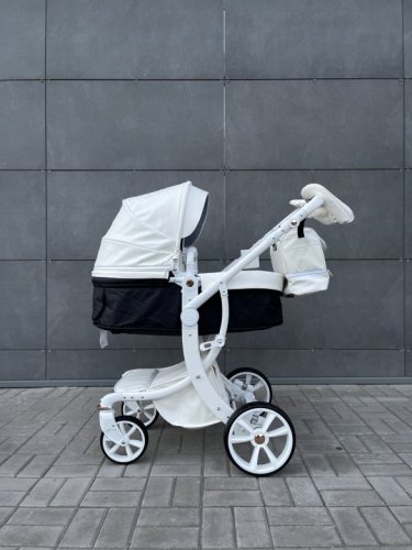 Коляска модульная 3 в 1 "Luxmom" 608-2 экокожа