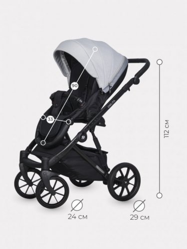 Коляска модульная 2 в 1 Riko Basic Delta фото 4