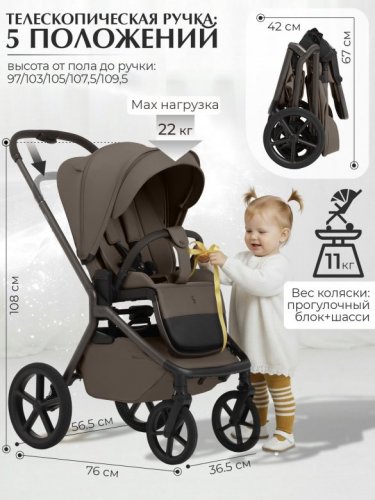 Коляска прогулочная Sweet Baby SBL Orso фото 3