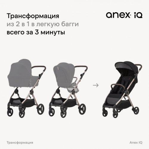 Коляска модульная 2 в 1 Anex iQ Premium (New) фото 9