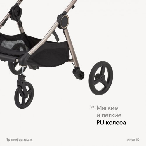 Коляска модульная 2 в 1 Anex iQ Premium (New) фото 11