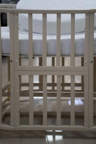 Кроватка 4Kids 7в1 (маятник, комплект матрасов круг/овал) фото 10